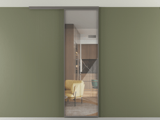 Перегородка Формато вдоль стены на потолок 1 створка