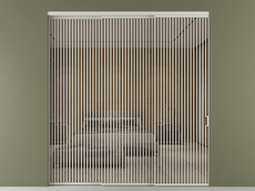 Перегородка Формато внутри проёма 3 створки с синхронным механизмом