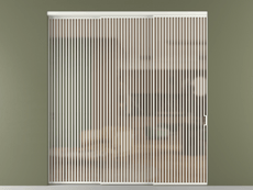 Перегородка Формато внутри проёма 3 створки с синхронным механизмом