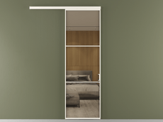 Перегородка Формато вдоль стены 1 створка