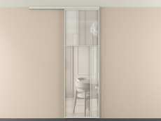 Перегородка Мозаик вдоль стены на потолок 1 створка