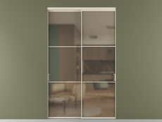 Перегородка Формато внутри проёма 2 створки