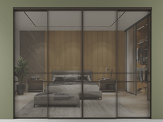 Перегородка Формато внутри проёма 4 створки