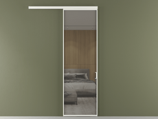 Перегородка Формато вдоль стены 1 створка