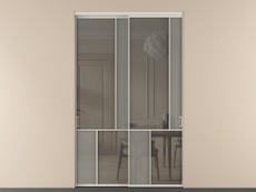 Перегородка Мозаик внутри проёма 2 створки