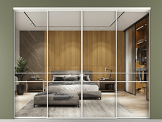 Перегородка Formato внутри проёма 4 створки