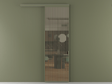 Перегородка Formato вдоль стены 1 створка