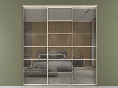 Перегородка Formato внутри проёма 3 створки