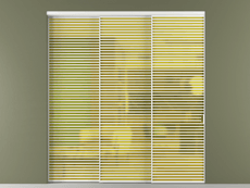 Перегородка Формато внутри проёма 3 створки с синхронным механизмом