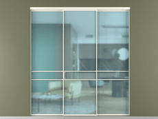 Перегородка Formato внутри проёма 3 створки