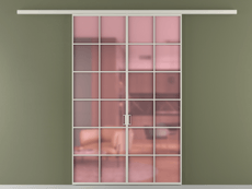 Перегородка Формато вдоль стены 2 створки