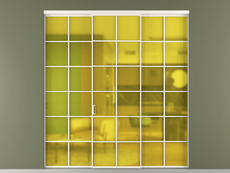 Перегородка Формато внутри проёма 3 створки