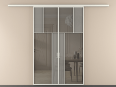 Перегородка Мозаик вдоль стены 2 створки