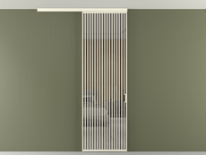 Перегородка Formato вдоль стены на потолок 1 створка