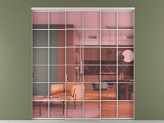 Перегородка Формато внутри проёма 3 створки