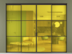 Перегородка Formato внутри проёма 4 створки