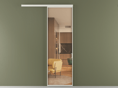 Перегородка Formato вдоль стены 1 створка