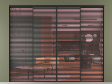 Перегородка Формато внутри проёма 4 створки