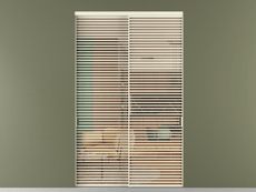 Перегородка Формато внутри проёма 2 створки