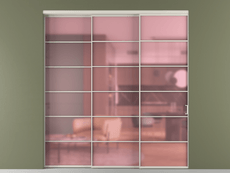 Перегородка Формато внутри проёма 3 створки с синхронным механизмом