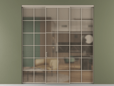 Перегородка Формато внутри проёма 3 створки