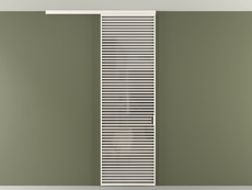 Перегородка Formato вдоль стены на потолок 1 створка