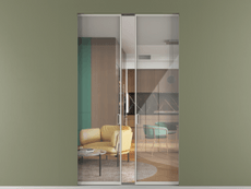 Перегородка Формато скрытый пенал 2 створки