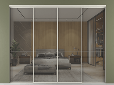 Перегородка Формато внутри проёма 4 створки