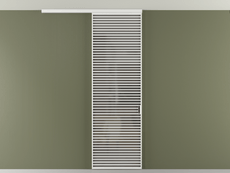 Перегородка Формато вдоль стены на потолок 1 створка