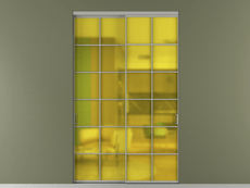 Перегородка Формато внутри проёма 2 створки