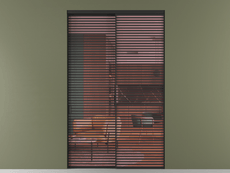 Перегородка Формато внутри проёма 2 створки