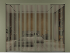 Перегородка Формато внутри проёма 4 створки