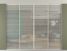 Перегородка Формато внутри проёма скрытое крепление в потолок 4 створки