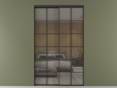 Перегородка Формато внутри проёма 2 створки