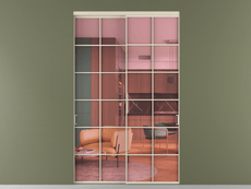 Перегородка Formato внутри проёма 2 створки