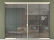 Перегородка Формато внутри проёма 4 створки