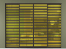 Перегородка Формато внутри проёма 4 створки