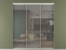 Перегородка Formato внутри проёма 3 створки