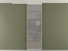 Перегородка Formato вдоль стены на потолок 1 створка