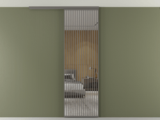 Перегородка Formato вдоль стены на потолок 1 створка