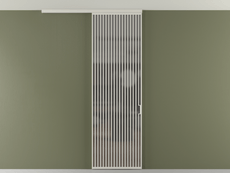 Перегородка Формато вдоль стены на потолок 1 створка