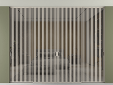 Перегородка Формато внутри проёма скрытое крепление в потолок 4 створки