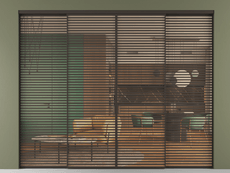 Перегородка Формато внутри проёма 4 створки