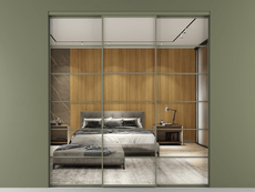 Перегородка Formato внутри проёма 3 створки