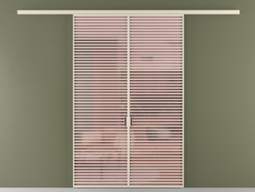 Перегородка Formato вдоль стены 2 створки