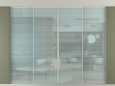 Перегородка Formato внутри проёма скрытое крепление в потолок 4 створки