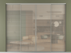 Перегородка Формато внутри проёма 4 створки