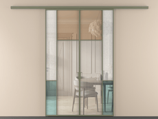 Перегородка Мозаик вдоль стены 2 створки