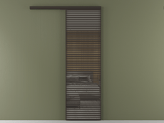 Перегородка Формато вдоль стены 1 створка