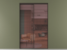 Перегородка Формато внутри проёма 2 створки